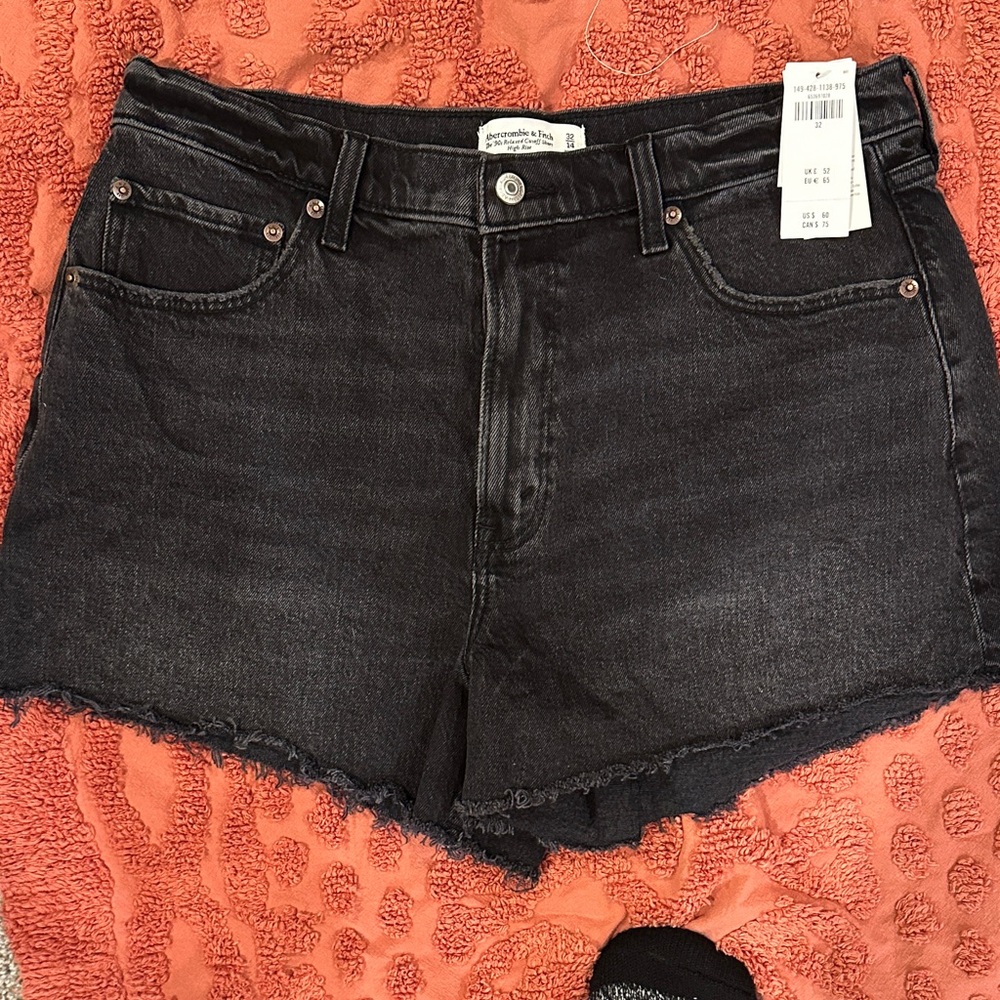 Abercrombie & Fitch Dark Denim Jean Shorts